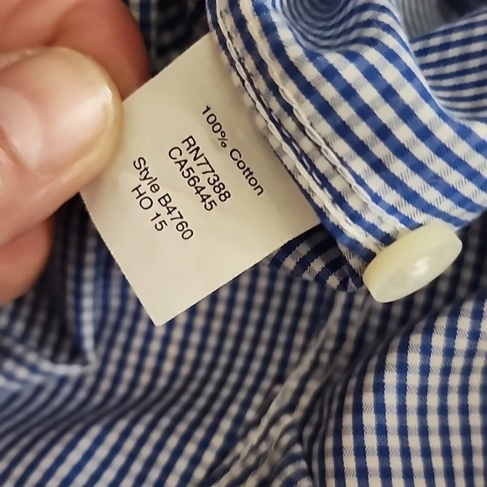 J.crew Thompson Thirtings size lg wrinkle‎ free shirt